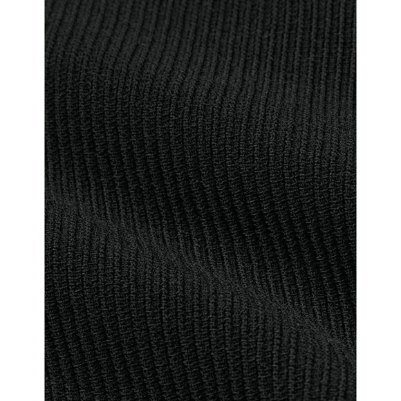 Aritzia Babaton Sculpt Knit Criss Cross‎ Dress Black Bodycon Size M Cocktail - Picture 5 of 14